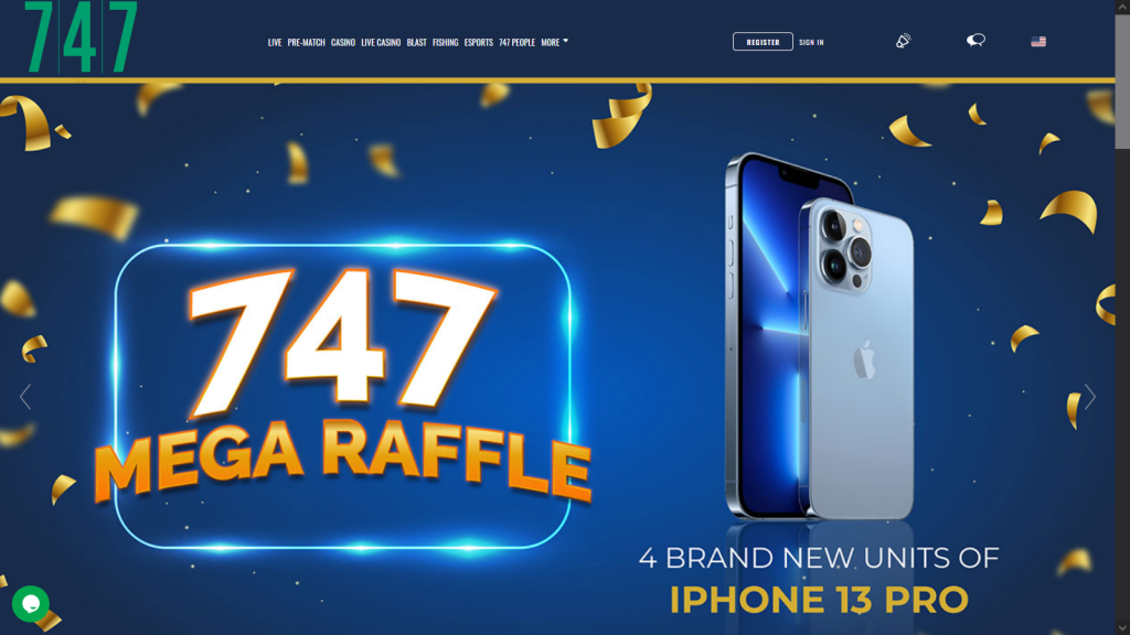 747.live Win one of 392 Prizes