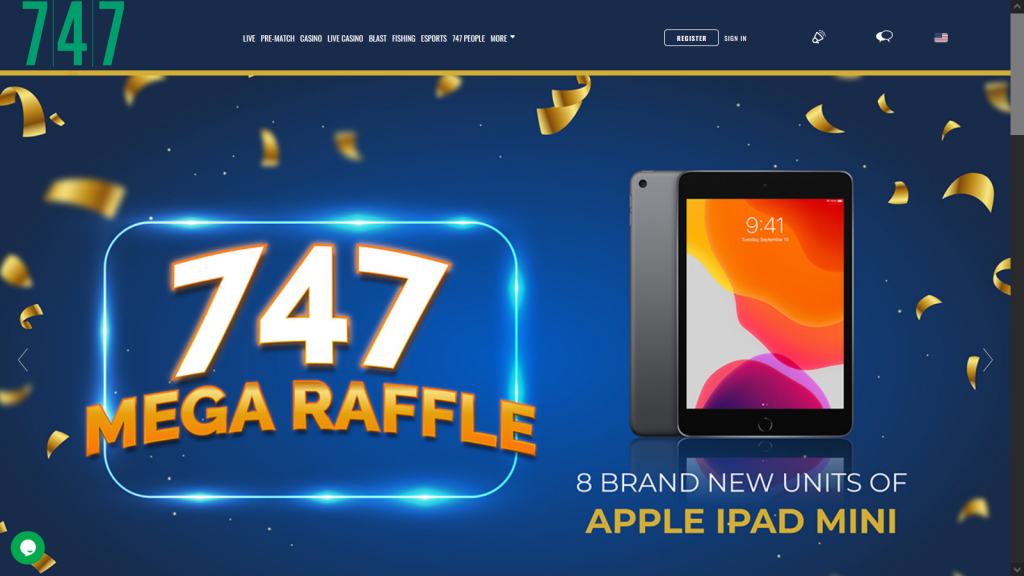 747.live Win one of 392 Prizes