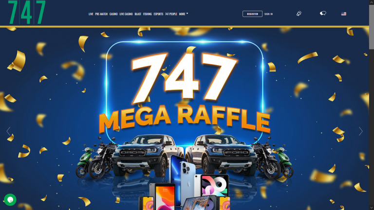 747.Live Mega Raffle > JUST SHARE A POST > Win one of 392 Prizes