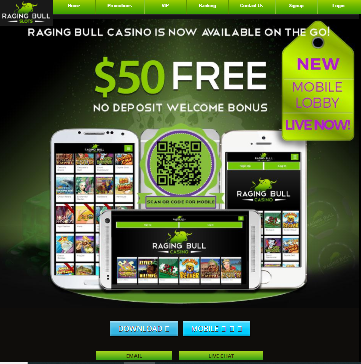 Raging Bull Casino Mobile Access