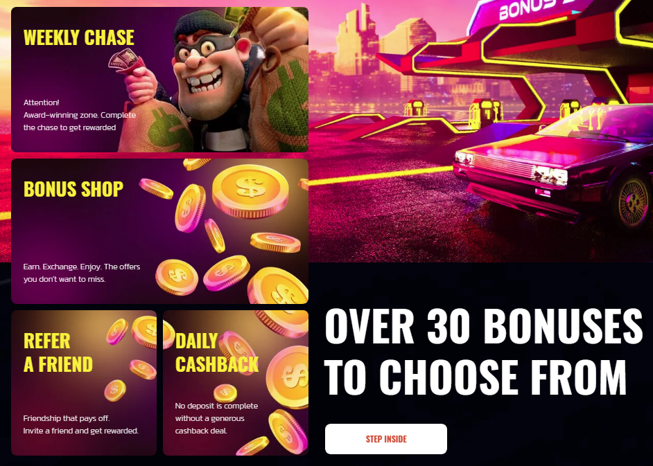 30 bonus Offers at Highway Casino