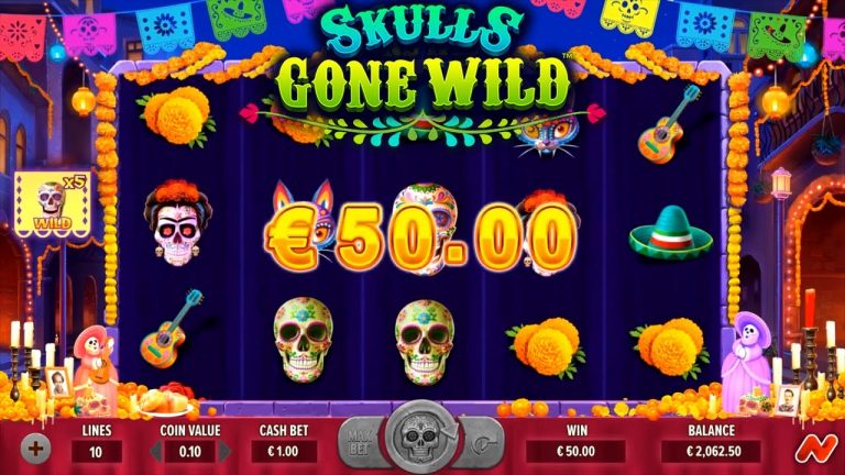 Skulls Gone Wild Online Slot from NetGaming