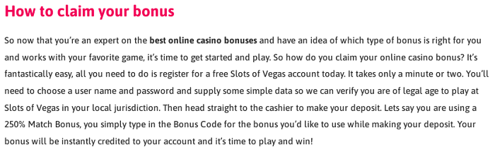Slots of Vegas Casino Bonus Guide - How To Claim Bonuses