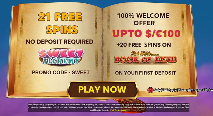 The Online Casino: 21 Free Spin No Deposit Bonus on Sweet Alchemy Review
