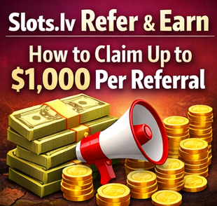 Slots.lv Refer & Earn How to Claim Up to $1,000 Per Referral