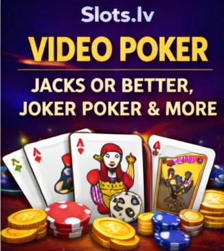 Slots.lv Video Poker Jacks or Better, Joker Poker & More