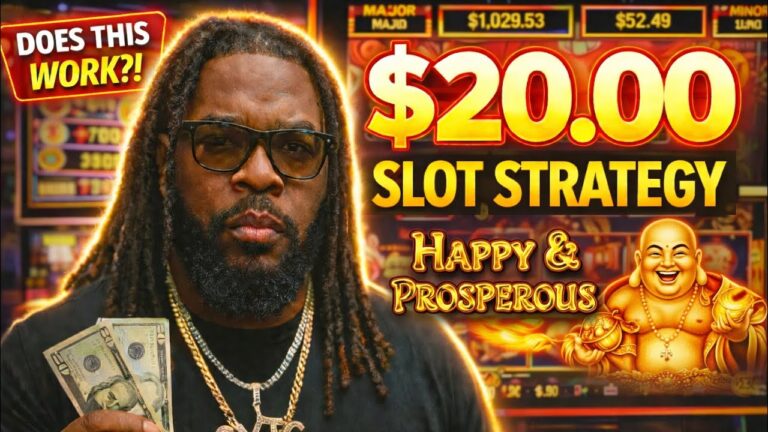 $20 Slot Strategy Playing Happy Prosperous | Can the Buddha Save Us?