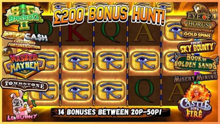 🎉 £200 ONLINE SLOTS BONUS HUNT! 🎰 14 Bonuses Collected 20p – 50p!💥A Real Rollercoaster Of A Hunt 🎢