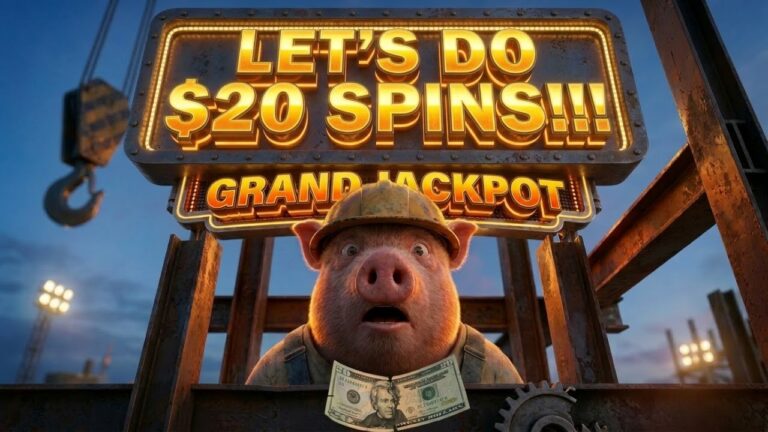 PERFECT TIMING on $20 SPINS Gets Me HUGE JACKPOTS on Huff N’ Puff High Rise! #slots #casino #jackpot