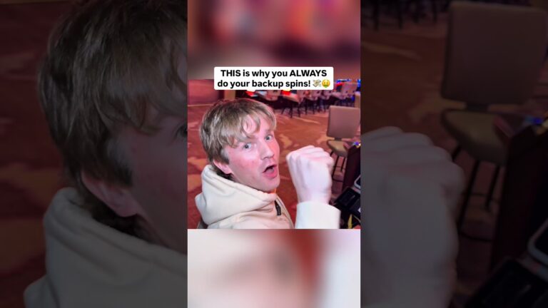 This is why you do your backup spins!! #viral #gambling #slots #comedy #casino
