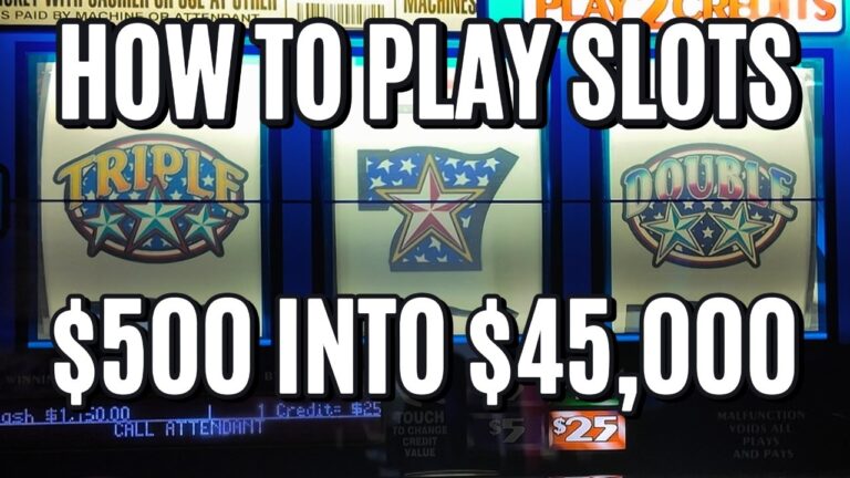 Turn $500 Into $45,000. This Is How To Play Slots