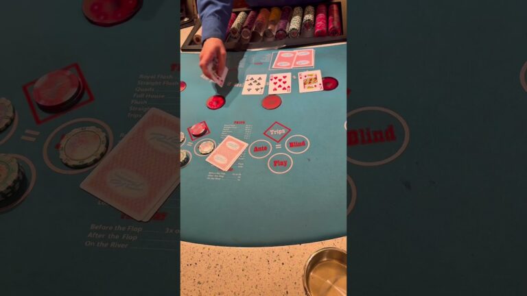 We’re playing blind on Ultimate Texas Holdem! #reels #casino #gambling