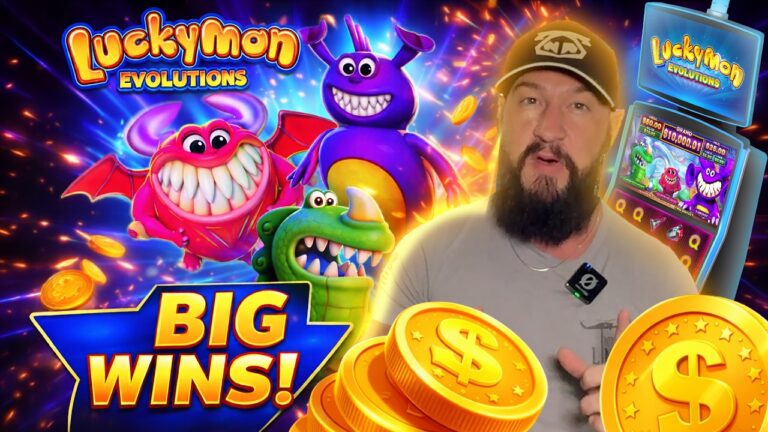 CRAZY Bonus potential on this NEW GAME! 🎰 Luckymon Evolutions!