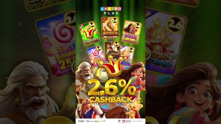 Casino Plus 2.6% Cashback — Highest in History
