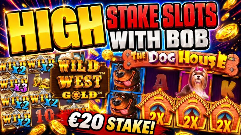 THAT WENT CRAZY! EPIC ONLINE SLOT SESSION INC DOG HOUSE, WILOD WEST GOLD AND MORE ON HIGH STAKES