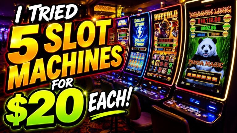 I put $20 into 5 different slot machines and this is what happened.