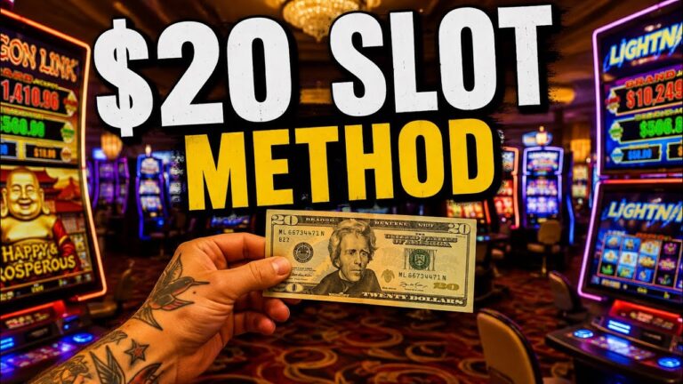 Trying the VIRAL $20 Slot Method! – 5 different slot machines! Scam or Strategy? #lasvegas #slot 🎰