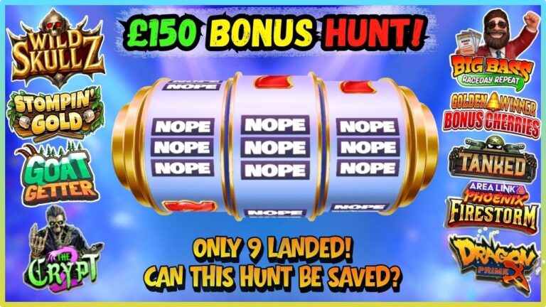 💥£150 BONUS HUNT! 🎰 Online Slots – UK Casino🎉 Only 9 Bonuses Landed! 😟 Can This Hunt Be Saved? 🤞