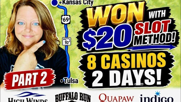 $20 Slot Method Challenge! 4 Casinos in One Day (Part 2)