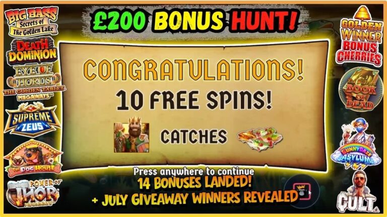 💥£200 BONUS HUNT! 🎰 Online Slots – UK Casino🎉 14 Bonuses Landed! On Track For A Profit Hunt? 🤞🍀