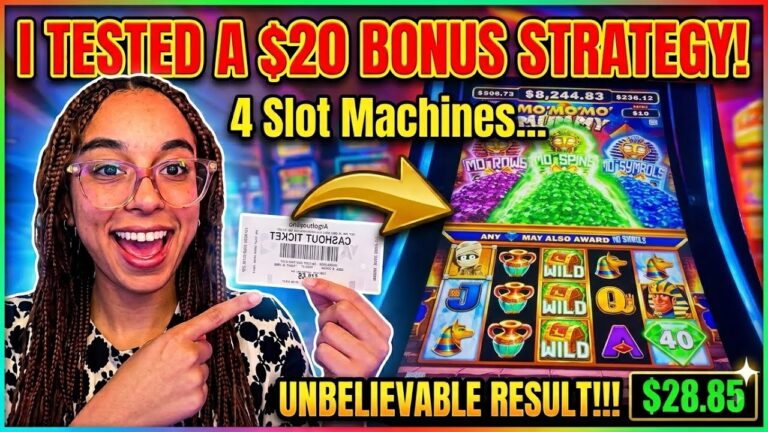 Is the “$20 Bonus Bounce” Strategy LEGIT? Hitting 4 Machines with $80! (UNBELIEVABLE RESULT)