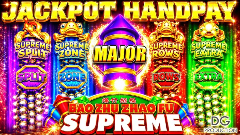 💥JACKPOT HANDPAY💥BEST GAME OF THE YEAR! NEW BAO ZHU ZHAO FU SUPREME SLOT MACHINE GAME VEGAS CASINO