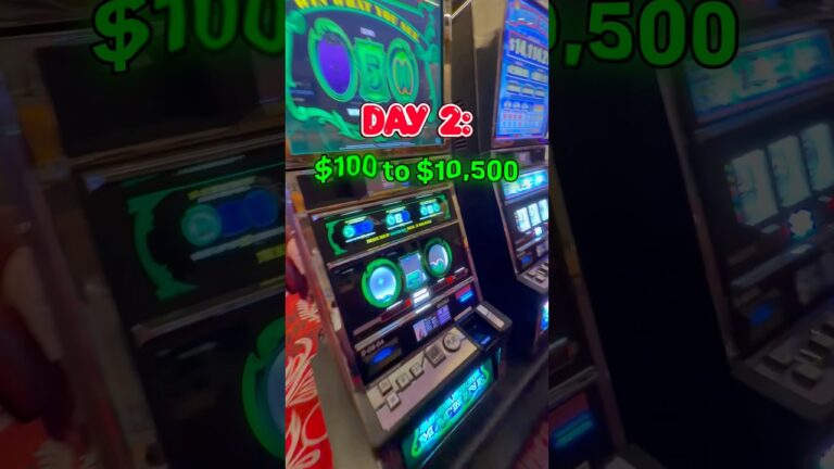 $10,500$ here we come : Every day I’m putting $100 into Cash Machine — that’s 10 spins at $10 each —