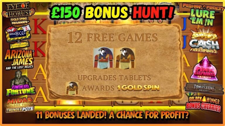 💥£150 BONUS HUNT! 🎰 Online Slots – UK Casino🎉 11 Bonuses Landed! A Chance For Profit? 🤔