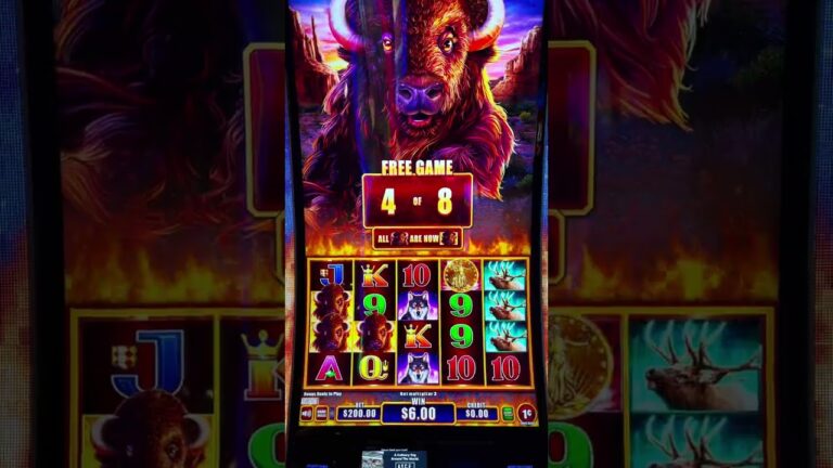 Buying a $200 Instant Feature on the NEW Buffalo Power Pays! @slots #lasvegas #casino