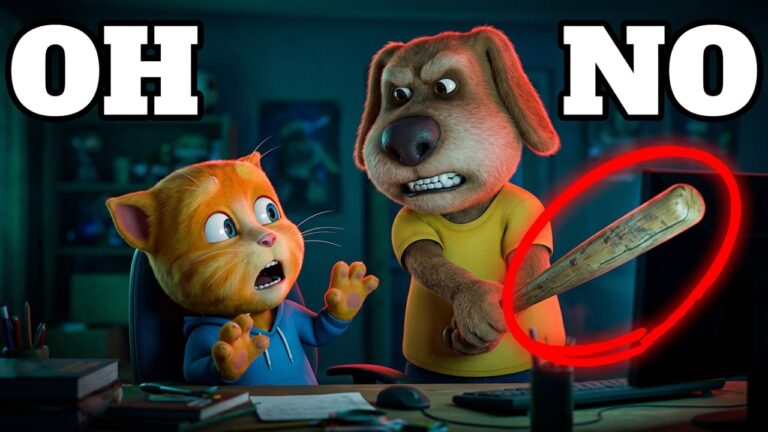 GINGER GOT SUCKED INTO THE COMPUTER GAME! 😱 | My Talking Tom Friends