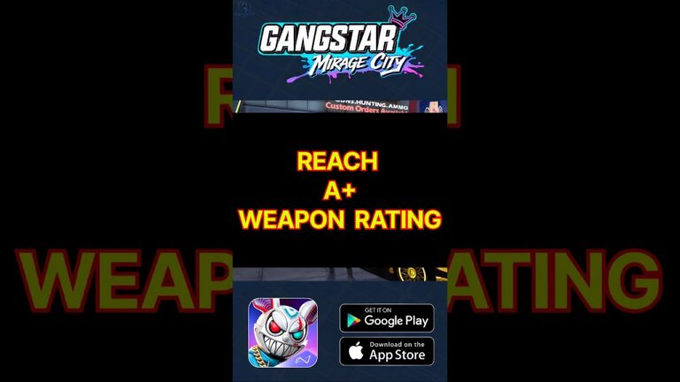 Gangstar Mirage City | How to Reach Rating A with Any Weapon 🔫🔥