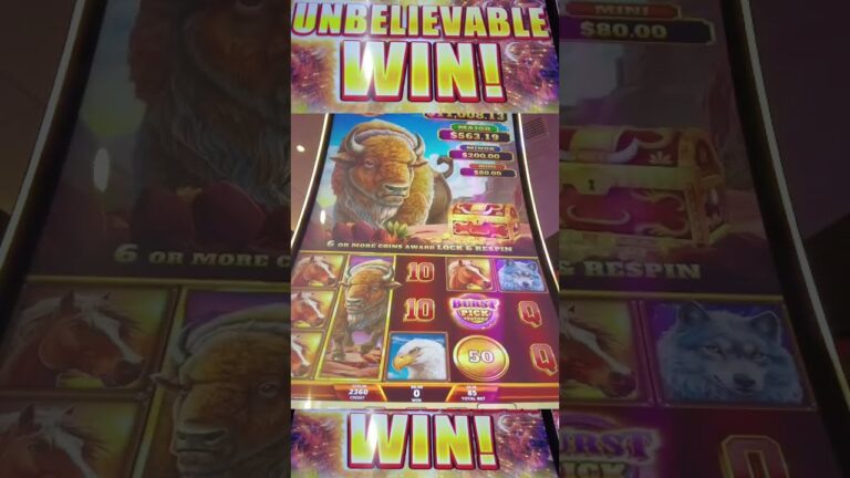 🚨🚨  BIG WIN on this new BUFFALO Slot with a WHEEL!