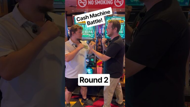 CASH MACHINE BATTLE ROUND 2! Who will win?! #casino #slot #slots #bigwins #handpay #win