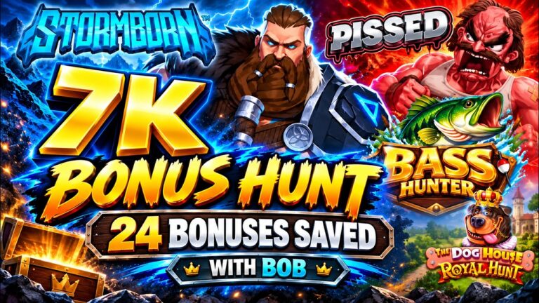 €7000 ONLINE SLOTS BONUS HUNT | 24 BONUSES SAVED BUT CAN WE GET A WIN?