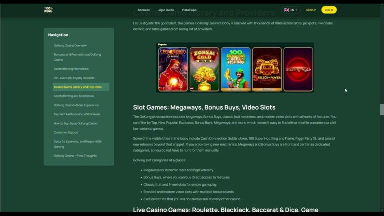 GoKong Online Casino & Sports Betting – Games, Bonuses & Rewards