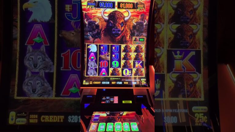 I Bet $75 a SPIN for This $25,000 Slot Machine Major Jackpot!