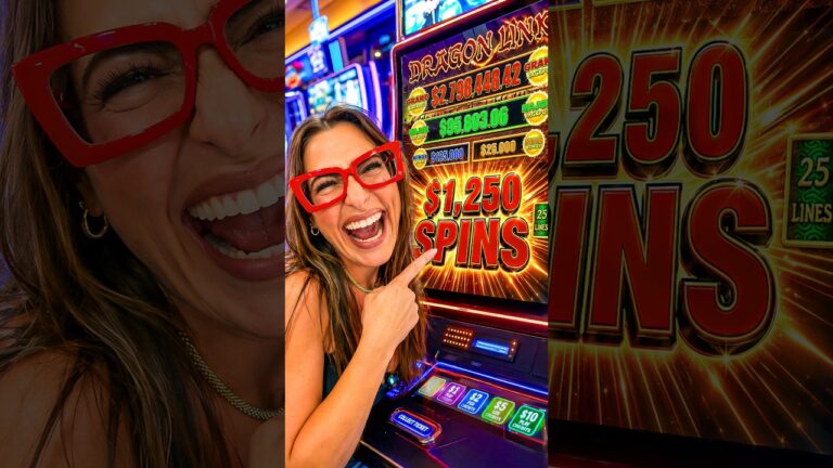 INSANE $1,250/Spin Bonus Finally Landed and I Screamed! #slots #vegas #casino
