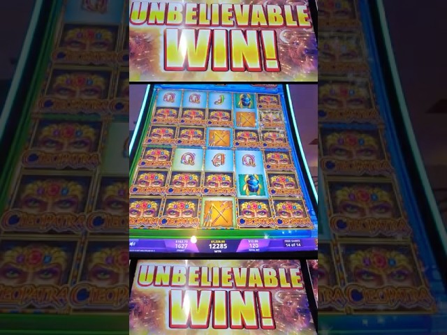 🚨👍 MASSIVE WIN on Cleopatra Triple Fortune! #slot #jackpot #handpay #bigwin #casino