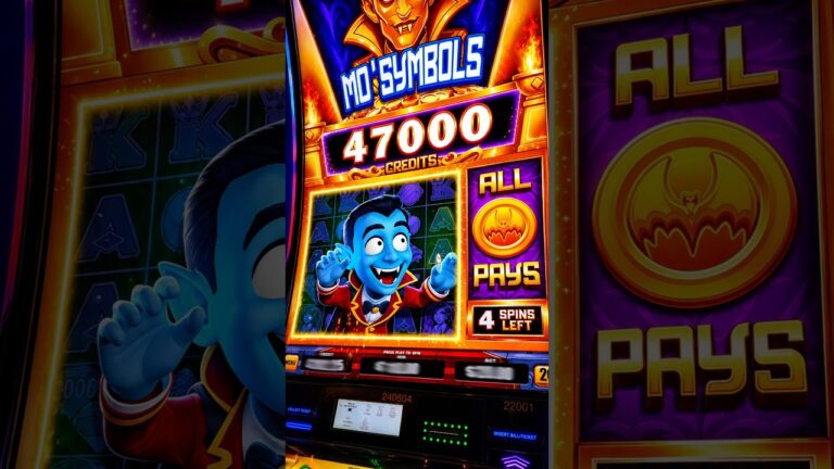 MAX BET Full Screen Bonus On New SPOOKY LINK! #casino #slots #slot