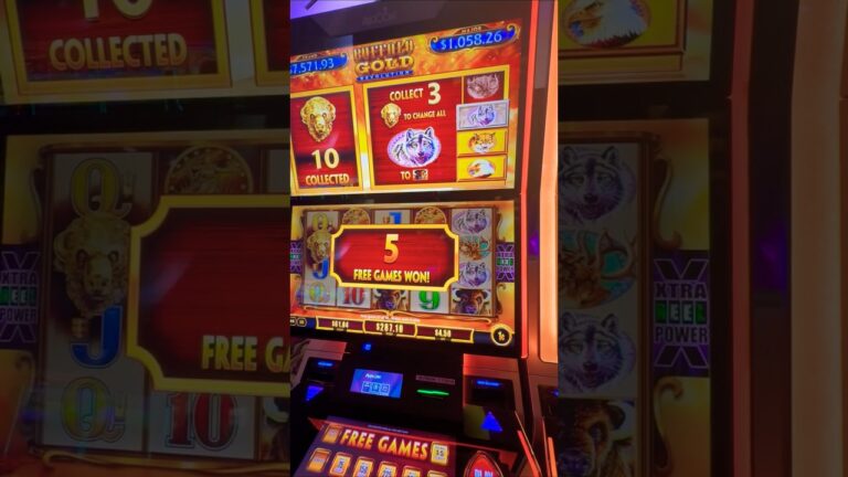 THE FREE GAMES KEPT COMING… 😳🔥 | Buffalo Gold Revolution #slot #slots #casino