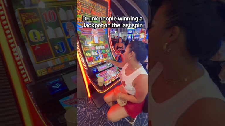 When you’re drunk and you win a jackpot lol #casino #jackpot #bonus #casinowin